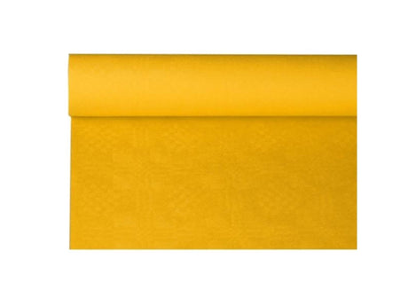 Haza nappe damassée rouleau de papier 120cmx8m jaune