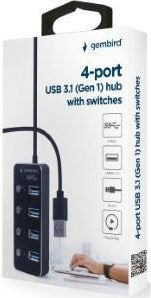 Concentrateur USB 3.1 Gembird 4 ports - 9510506