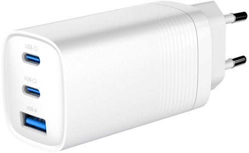 Gembird USB + 2x chargeur rapide USB-C | 65w | blanc - 9540153