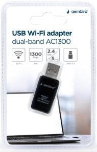 Adaptateur WiFi USB Gembird 2,4 5 GHz 1300 Mbps - 9510285