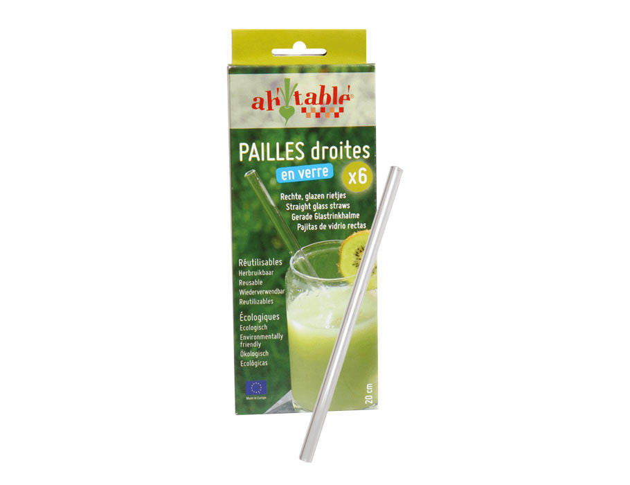 Ah ! tableau! pailles en verre - droites