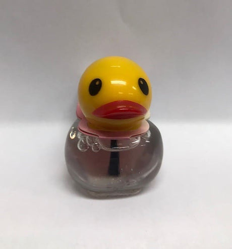 Vernis à ongles pailleté Van der Doelen dans un flacon en forme de canard