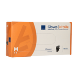 Abena gants en nitrile non poudrés taille moyenne 100 pièces noir