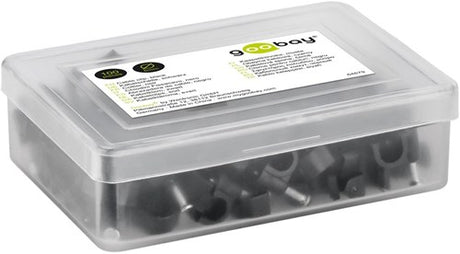 Goobay serre-câble 6mm rond boîte noire (100) - 4113231