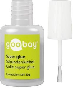 Bouteille de superglue Goobay 10 grammes avec pinceau - 6453110