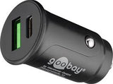 Goobay Chargeur voiture USB USB-C et USB-A 12V-24V 3A noir - 9540129
