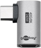 Adaptateur Goobay USB-C | mâle femelle | horizontale | Adaptateur 90 degrés - 9550432