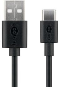 Goobay Câble de chargement USB-C 2m noir - 9550310