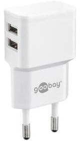 Goobay Chargeur USB coudé double 2,4a blanc - 9550150