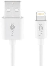 Goobay Câble de chargement Lightning USB 1m blanc - 9550380