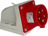 GP CEE 5P 32A 400V OPB WCD rouge avec broches - 6315177