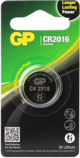 Pile bouton lithium GP cr2016 3v 1hp