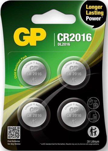 Batteries GP CR2016