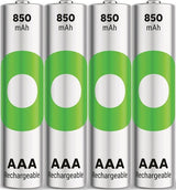 GP Batteries AAA rechargeables 850mAh Nimh 4pk