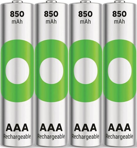 GP Batteries AAA rechargeables 850mAh Nimh 4pk