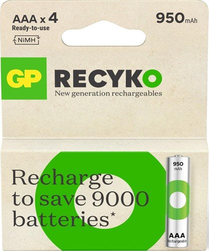 Batterie rechargeable nimh GP aaa 950ma blister(4) - 3311422