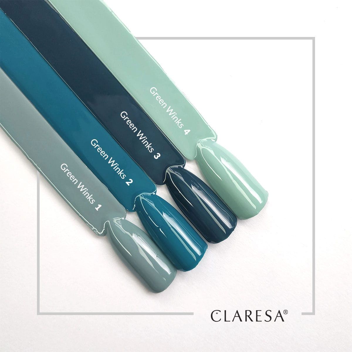 Claresa Vernis Gel UV LED 5 ml Vert Clins d'oeil 4