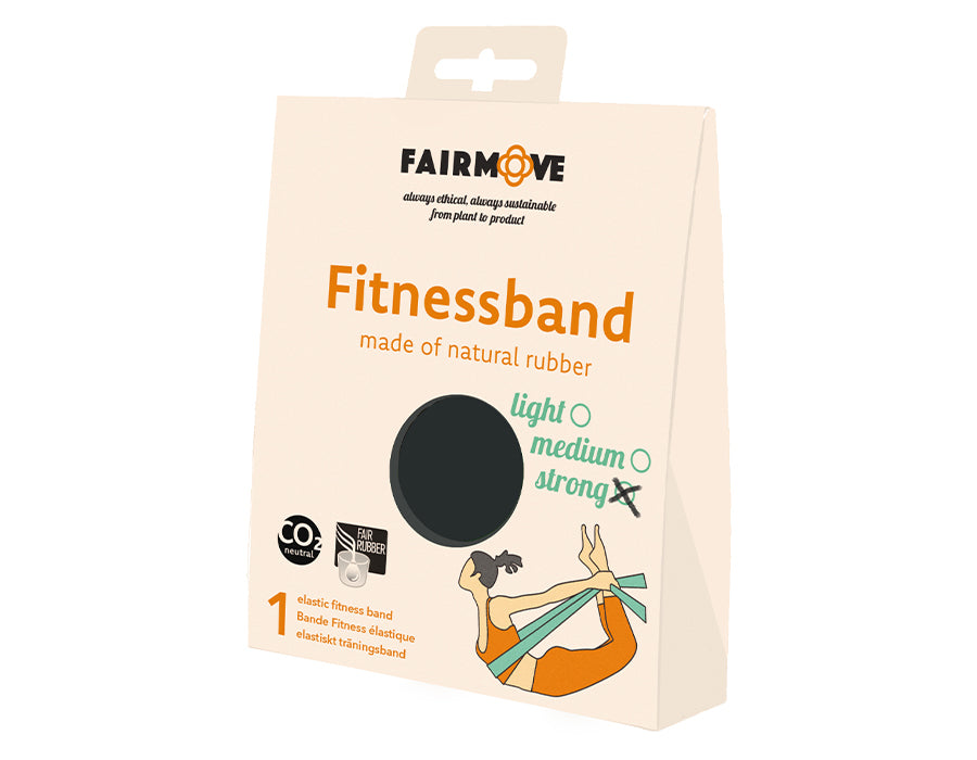 Bande de fitness Fairzone - forte - noir