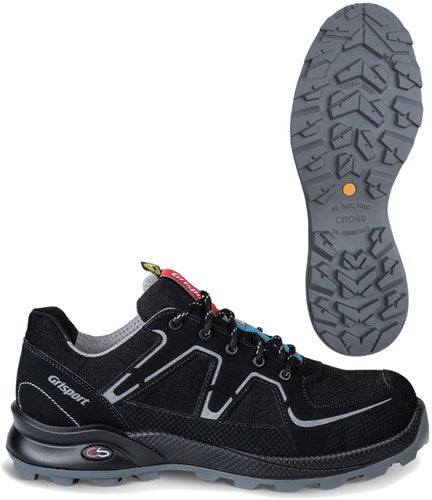 Grisport safety cross safety nordic 33603 laag s3 zwart zilver - maat 48 - 00.049.008.48
