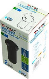 Spot de sol LED 1w 3000k 12v ip67 noir 2 faces - 5070410