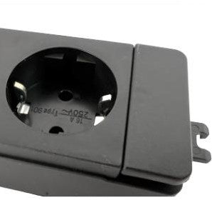 Enzo gst18© compatible tafelcontactdoos ra 3v doorvoer m-f - 6872002