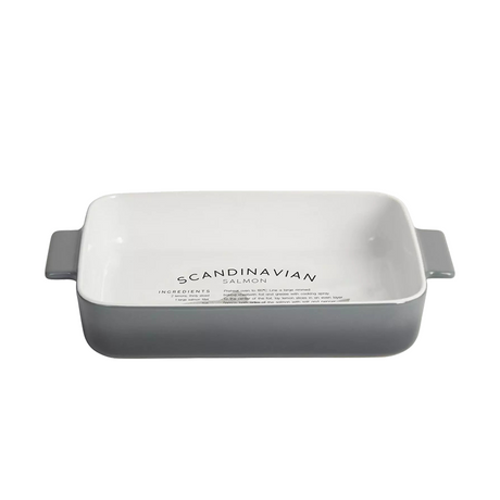 Gusta plat de cuisson fade 32x19,9x5,4 cm blanc gris