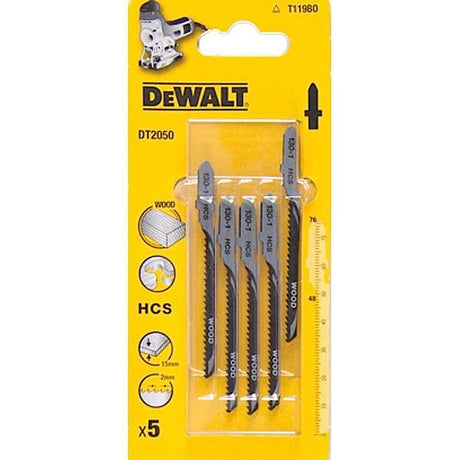 Dewalt slachtbladen 76x2mm t119b0 hout 5szt.