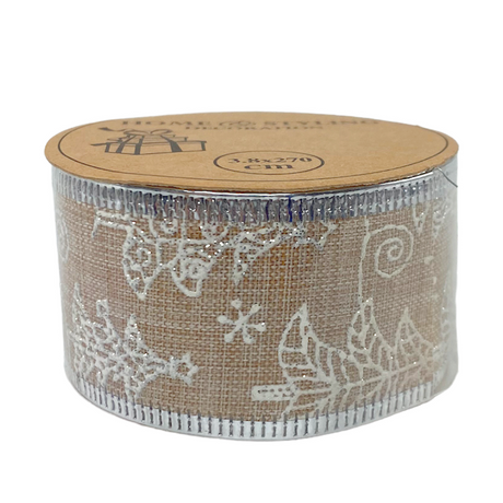 H s cadeaulint jute kerstboom 3,8x270cm