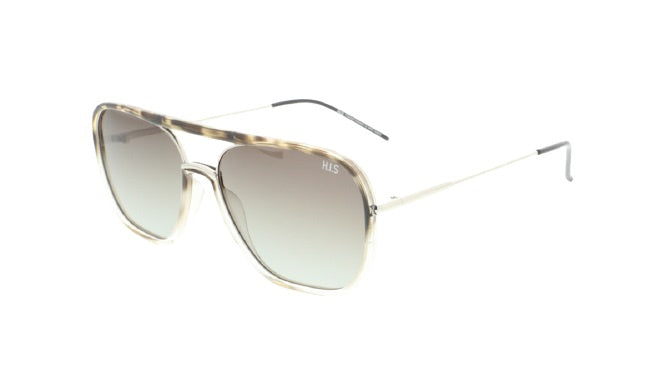 Lunettes de soleil H.I.S 08113 Cat. 3 pilotes masculins en aluminium vert