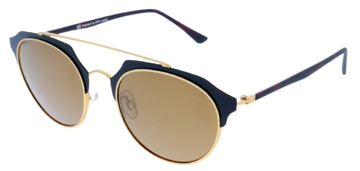 Lunettes de soleil H.I.S Unisexe 84101 Cat. 3 Pilot Metal Black Brown
