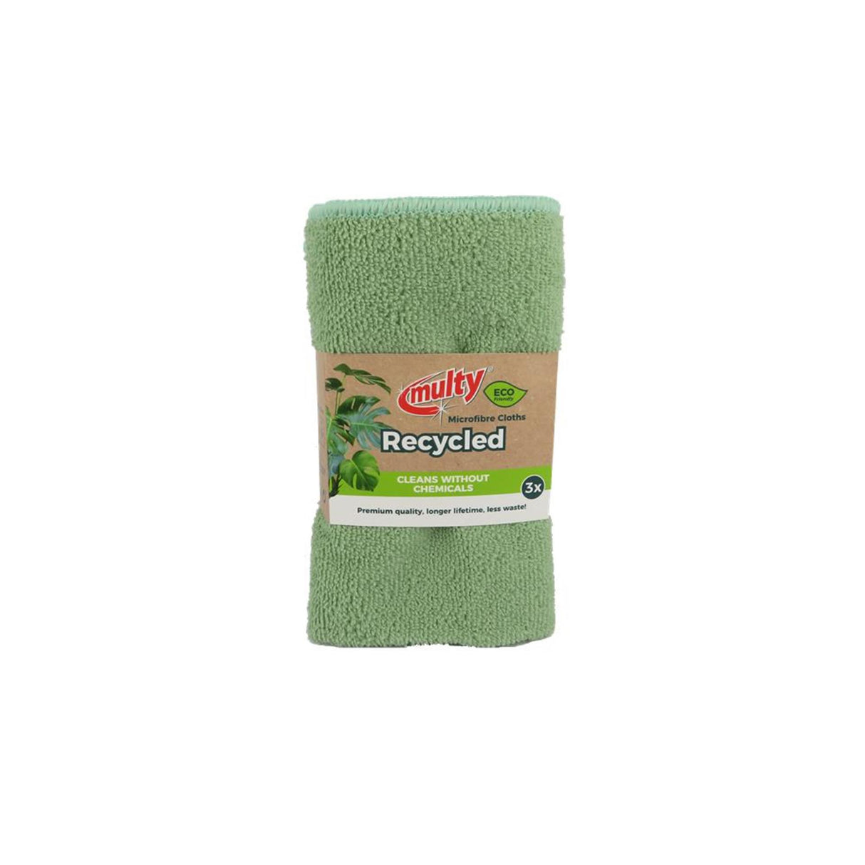 Chiffons en microfibres écologiques Multy, paquet de 3
