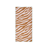 Rayures vibrantes | serviette microfibre blanc orange 135 x 65 cm