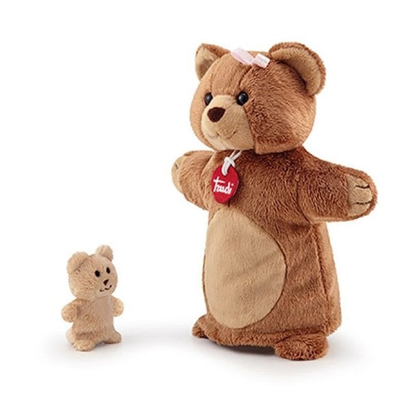 Hand Puppet Bear z dzieckiem 26 cm