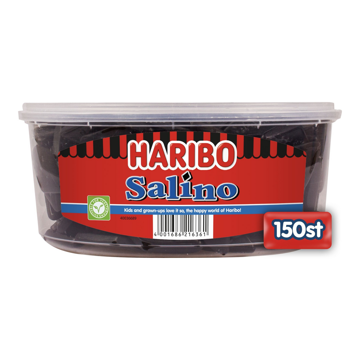 Haribo salino - réglisse - silo 150 pièces