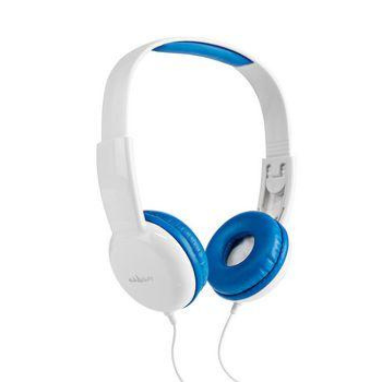 Nedis hpwd4200bu casque filaire 1,2 m câble rond supra-auriculaire bleu blanc