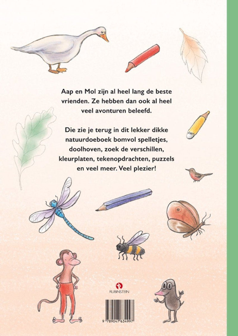 Rubinstein le livre d'activités nature du singe taupe