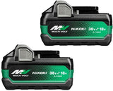 Hikoki 380205 jeu de batteries pack double 2x batterie multivolt 36v 2,5ah 18v 5,0ah - 380205
