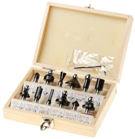 Kit de fraisage Hikoki 12 pièces, arbre de 8 mm