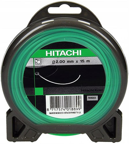 Hikoki accessoires nylon lijn rond 2.0 mm groen 15 meter - 781001
