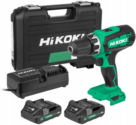 Hikoki ds18dfwcz | perceuse/tournevis sans fil | 18v | 2,0ah | 53 nm | y compris piles | valise - ds18dfwcz