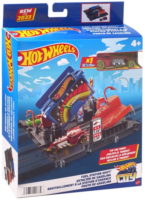 Coffret de jeu pour station-service Hotwheels