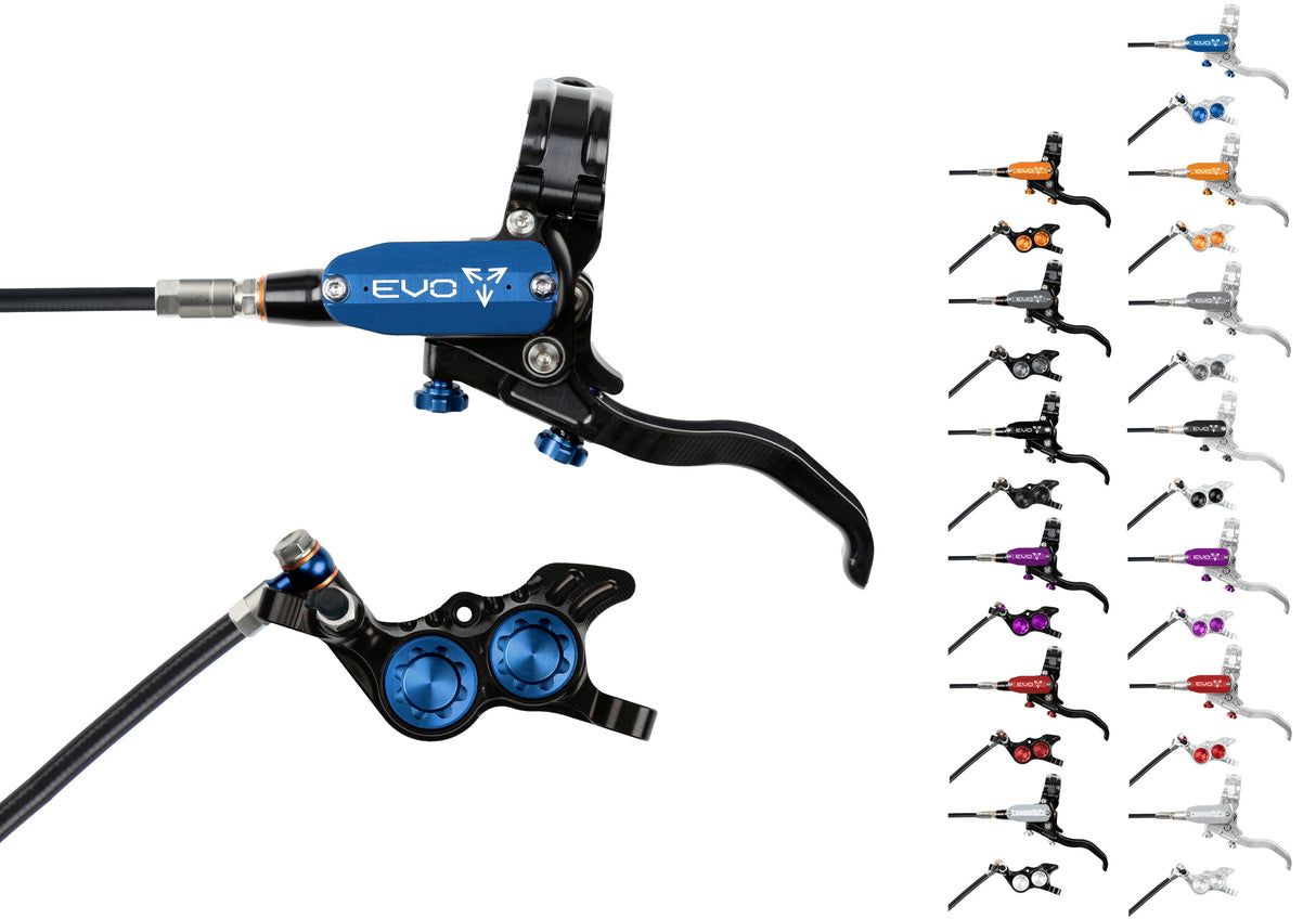 Hope evo gr4 disc brake - lever left | silver blue