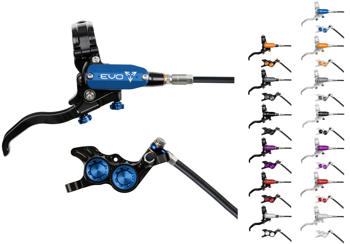 Hope evo gr4 disc brake - lever right | silver purple