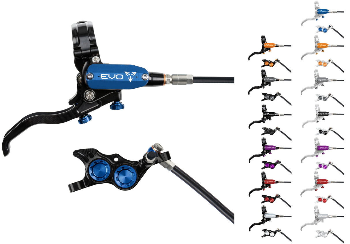 Hope tech 4 evo tr4 disc brake - lever right | silver purple