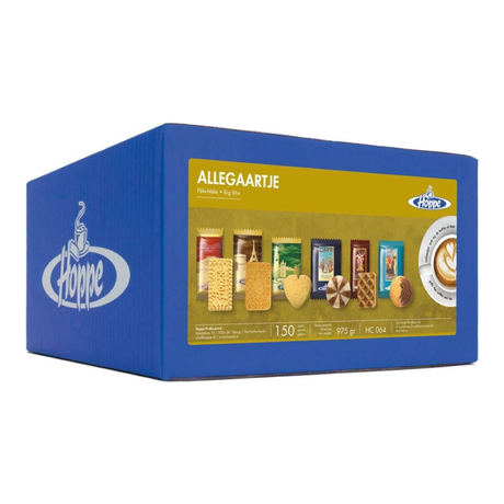 Sachet mixte de biscuits au café Hoppe 6 types (150 pièces)