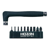 Hozan w-81 jeu d'embouts 8 pièces pour tournevis