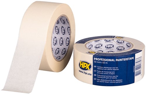 Hpx products ruban de masquage ruban de masquage 60 c blanc crème 50 mm x 50 m