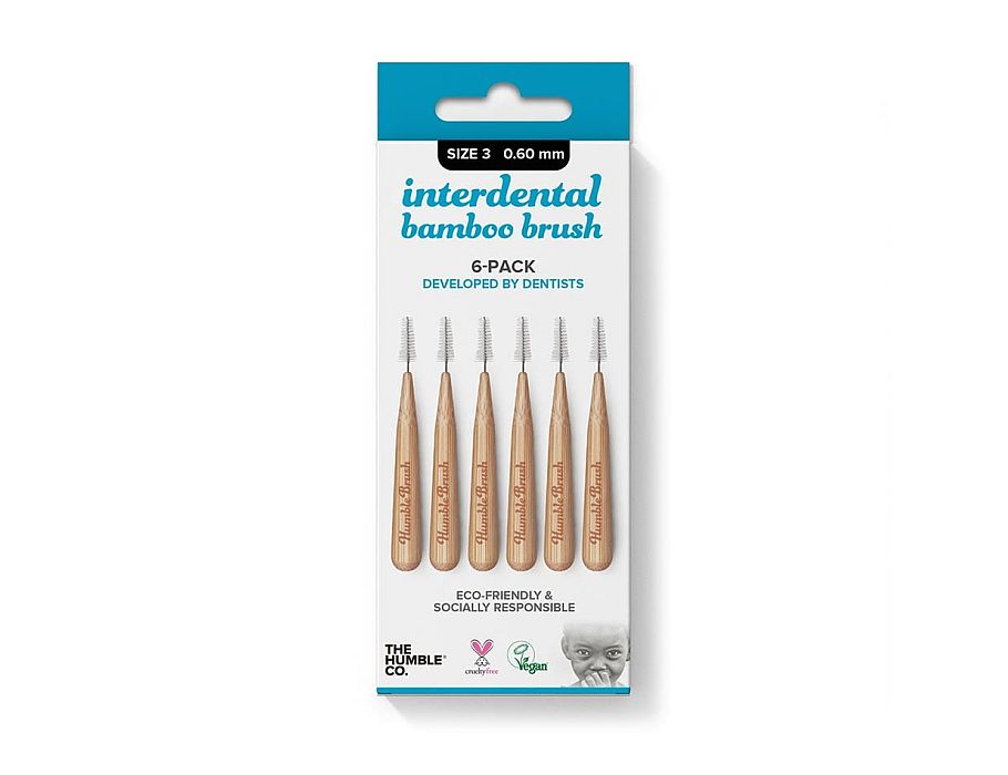 La humble co. brosse interdentaire 6 pcs - bleue - 0,60 mm