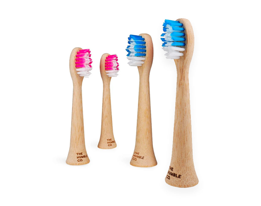 La humble co. têtes de brosse - bambou - paquet de 4 - philips sonicare