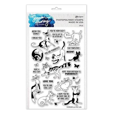 Ranger Ink Ranger • Simon Hurley crée. set de tampons transparents chats ronronnants